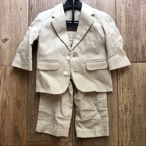 Nautica Tan 12 month boys suit